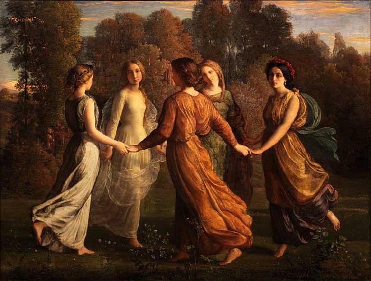 Louis Janmot Poem of the Soul - Sunrays oil painting image